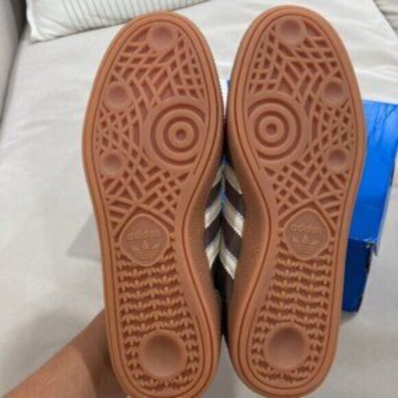 NWT Women's Adidas Handball Spezial Shoes Brown White - Picture 4 of 7